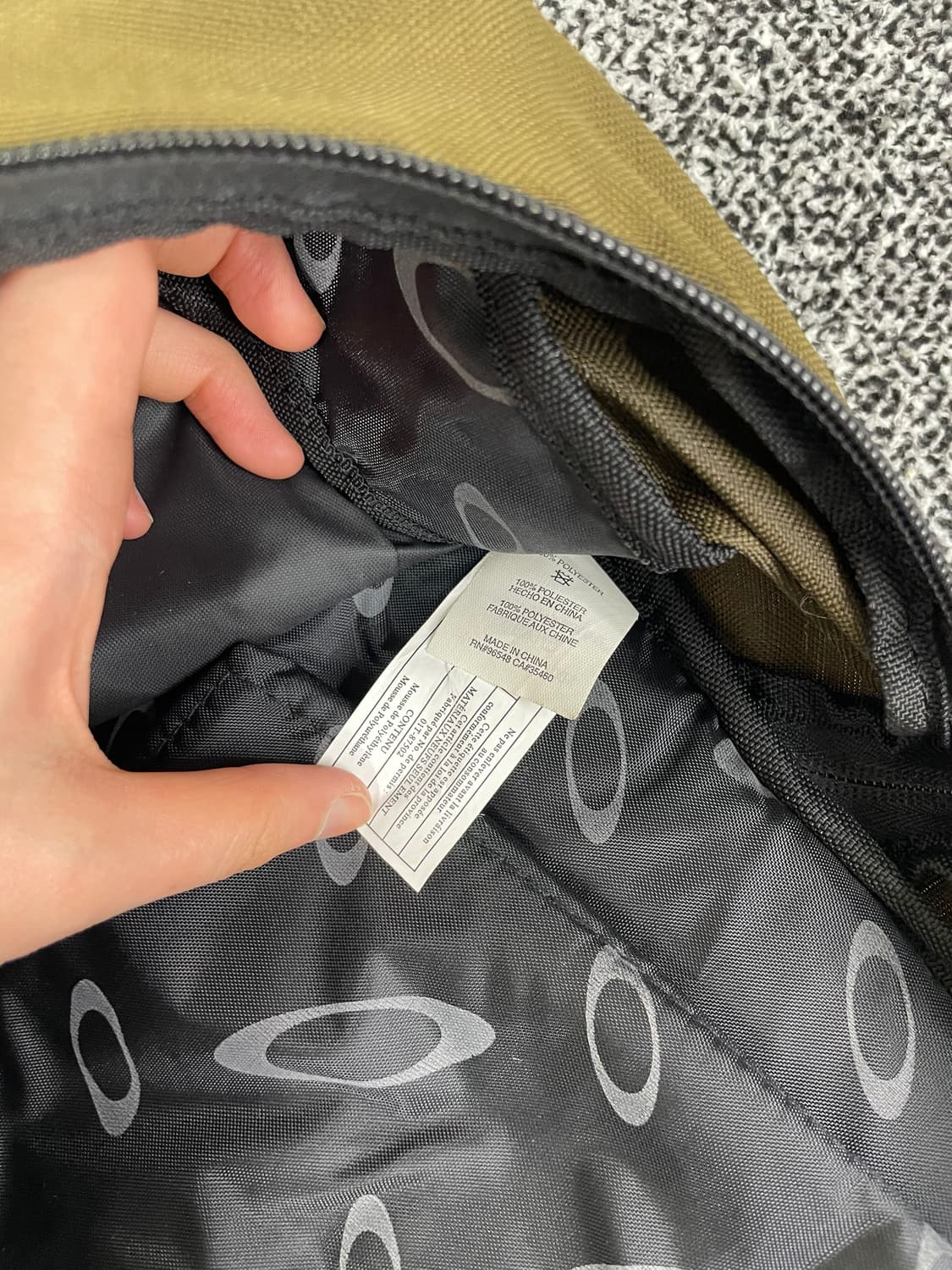 빈티지9. 오클리 00's 올드스쿨 아이콘 RC 백팩 카키베이지 가방 상품이미지6