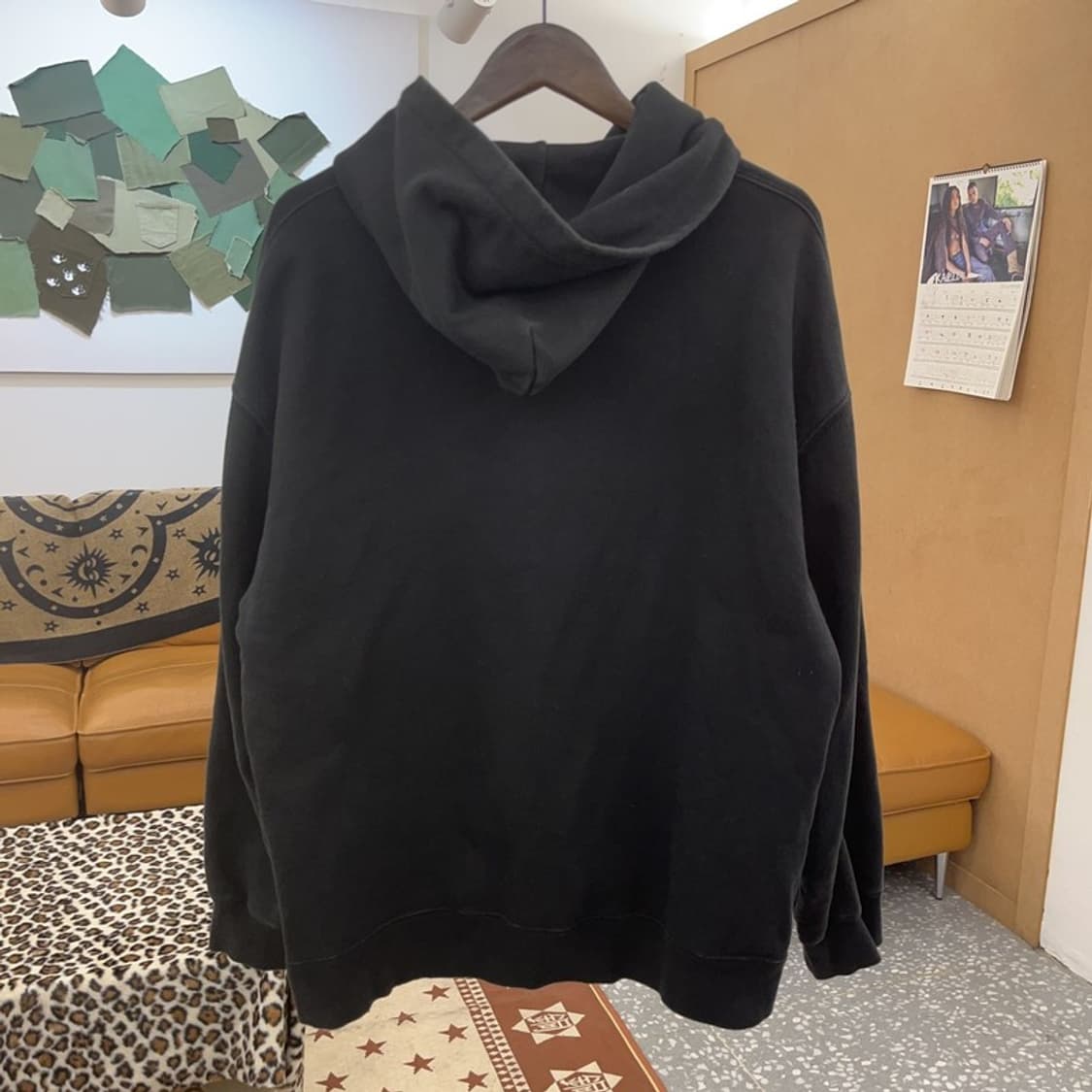 LEE 리 레트로 스트릿 펑크 스펠자수 후드티 XL C09571 상품이미지4