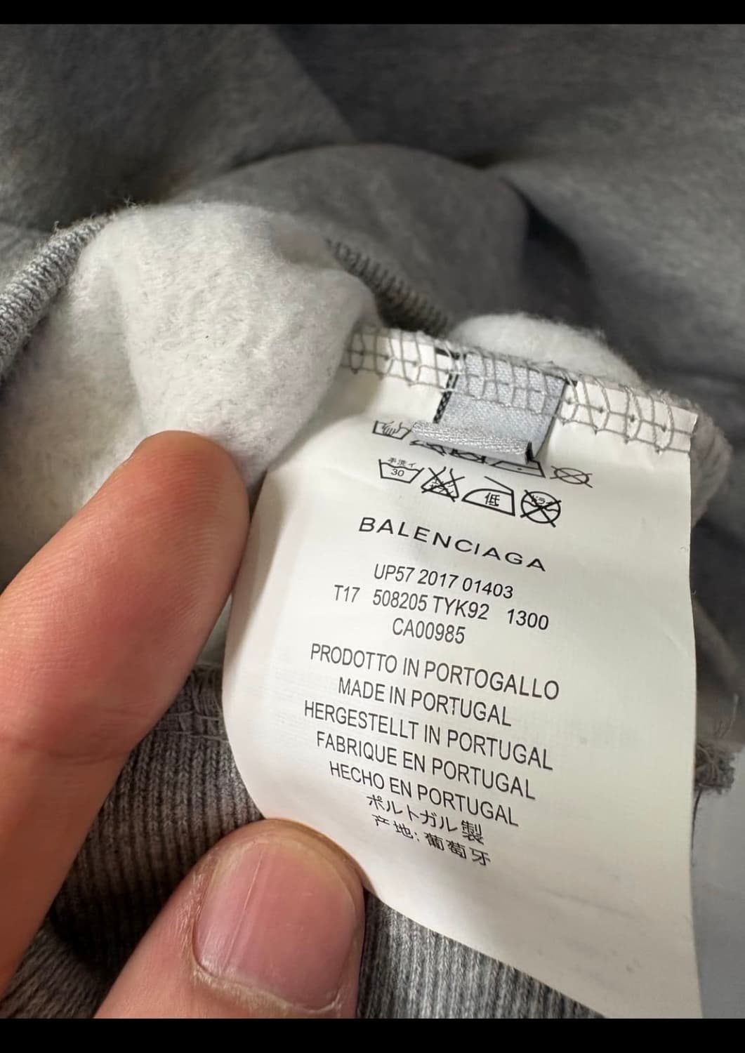 (개급처)(유일매물)(정품) 발렌시아가 후드티 웨이브로고 상품이미지3