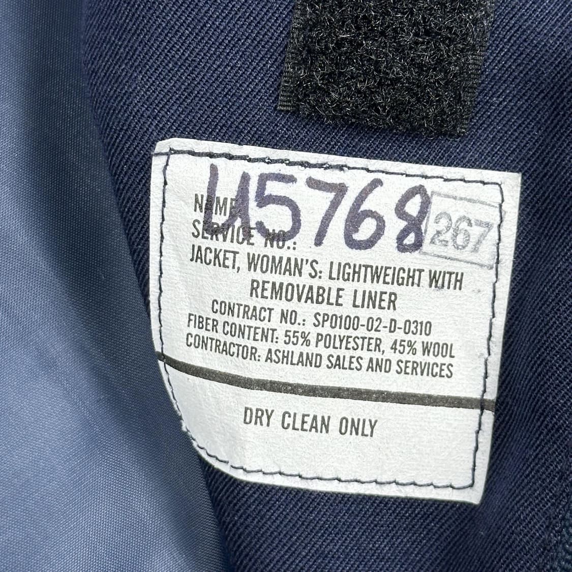 미군 US 오리지널 공군 네이비 블루종 자켓 (XL 여성추천) 상품이미지6