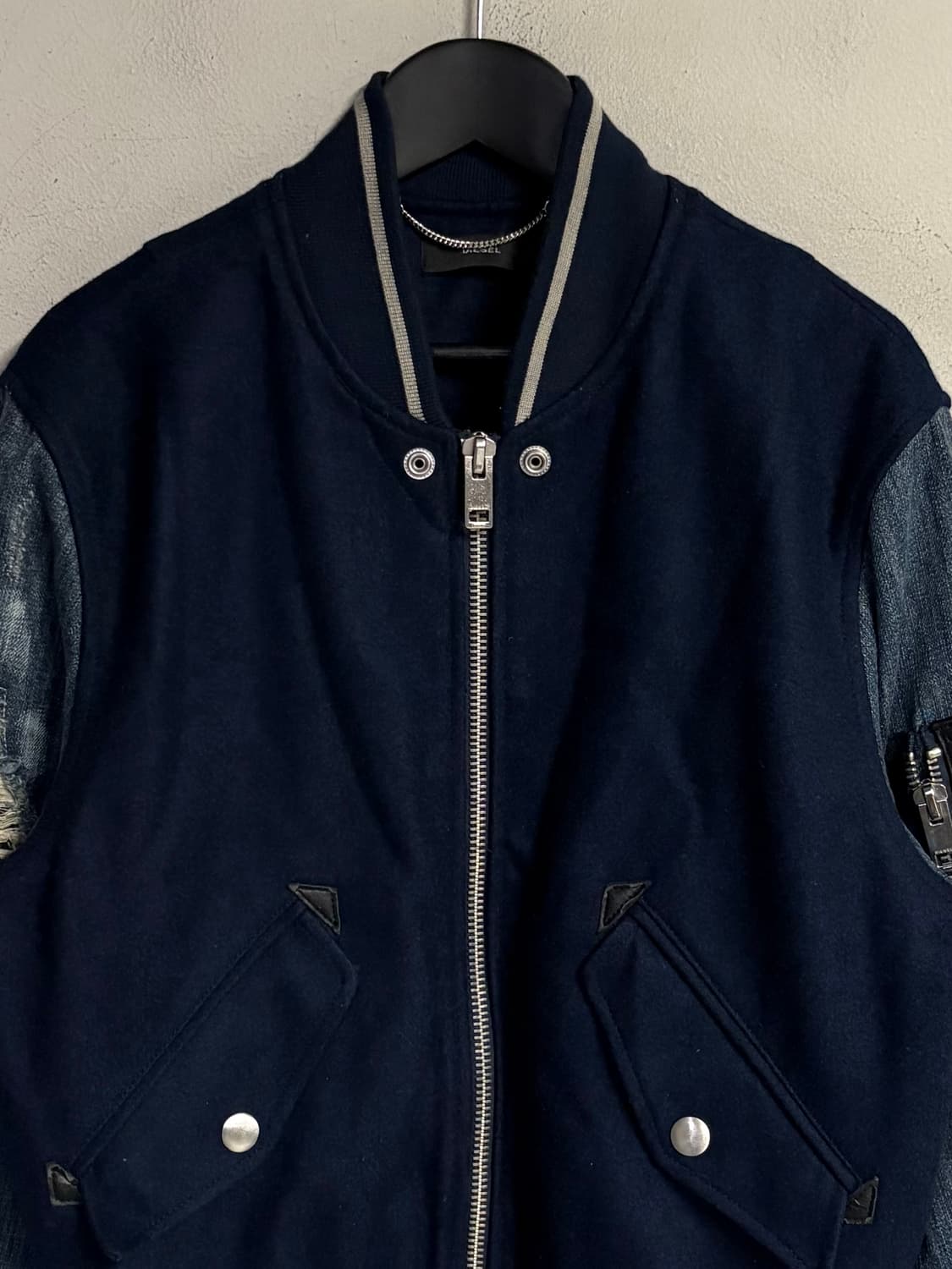 DIESEL wool denim varsity jacket  상품이미지2