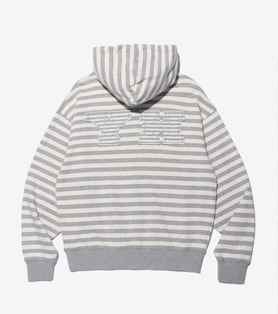유희 스트라이프 후드집업 멜란지 그레이 샬롬클럽 코이세이오 오호스 지초이 상품이미지6