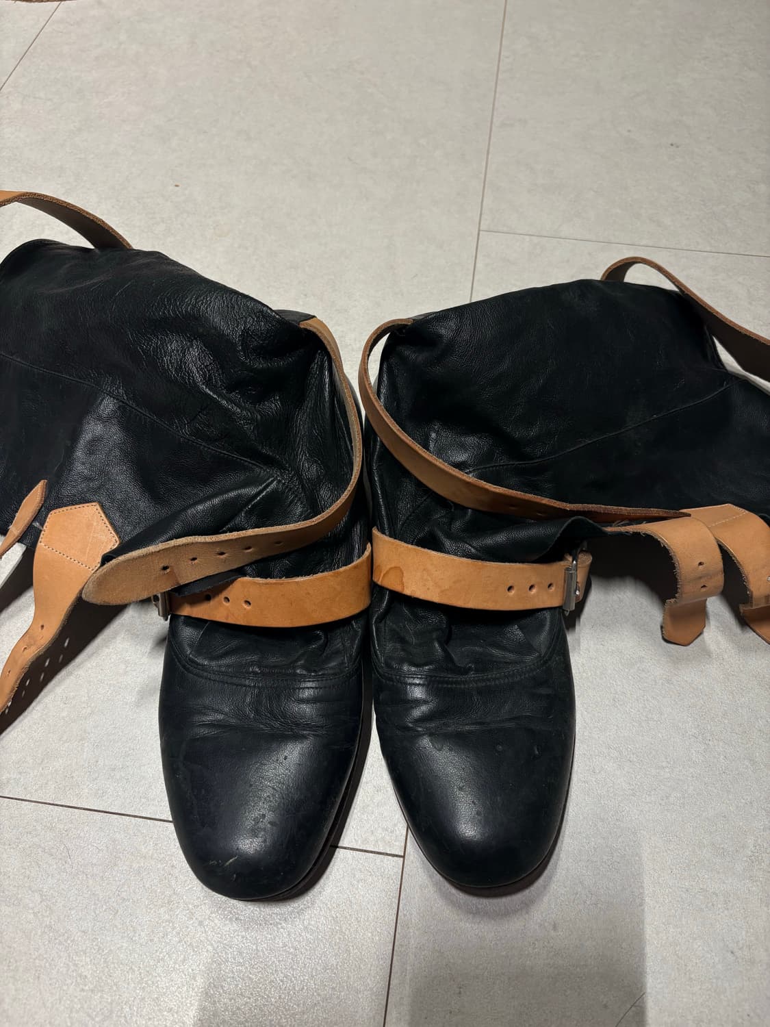 비비안웨스트우드 롱 파일럿부츠 블랙 uk5(240) 상품이미지2