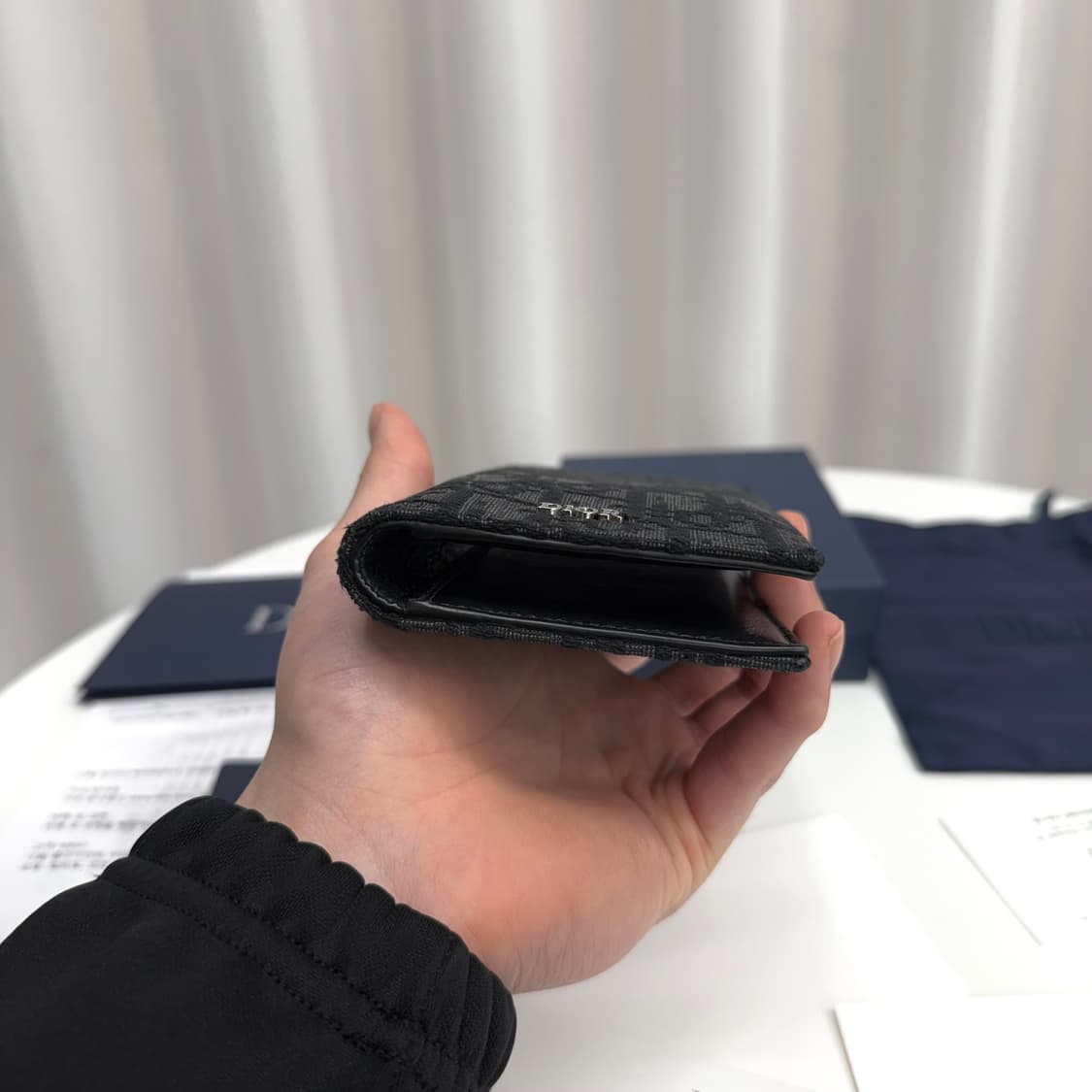 [풀박스] 디올 오블리크 롱 오거나이저 블랙 상품이미지7