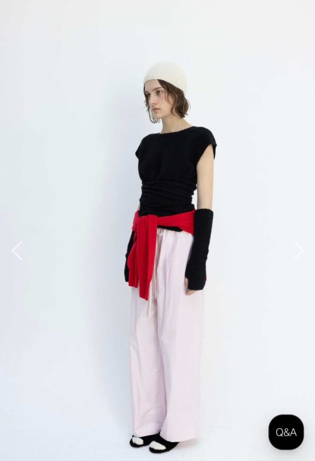 모노하 racoon lace knit 라쿤 레이스 니트 블랙 상품이미지2