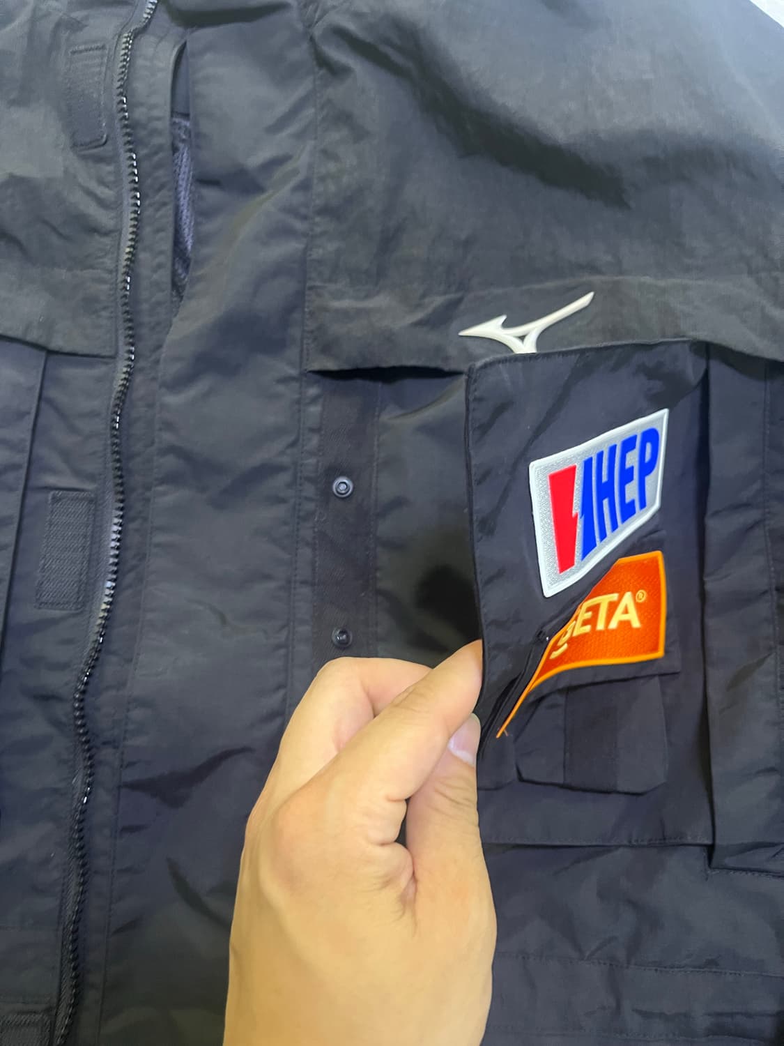 (새것)미즈노 알파인 스키팀 우븐자켓 바람막이 110 xxl 상품이미지4