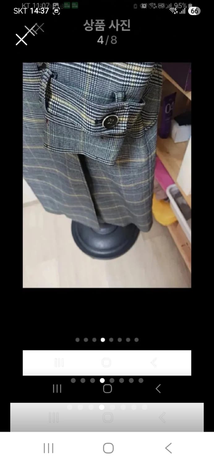 올리비아로렌 체크무늬 여성코트95 상품이미지4