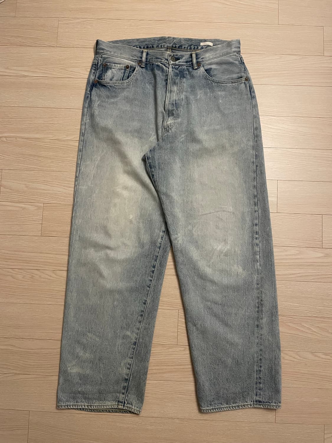 22AW 코모리 블리치 데님 셀비지O 상품이미지1