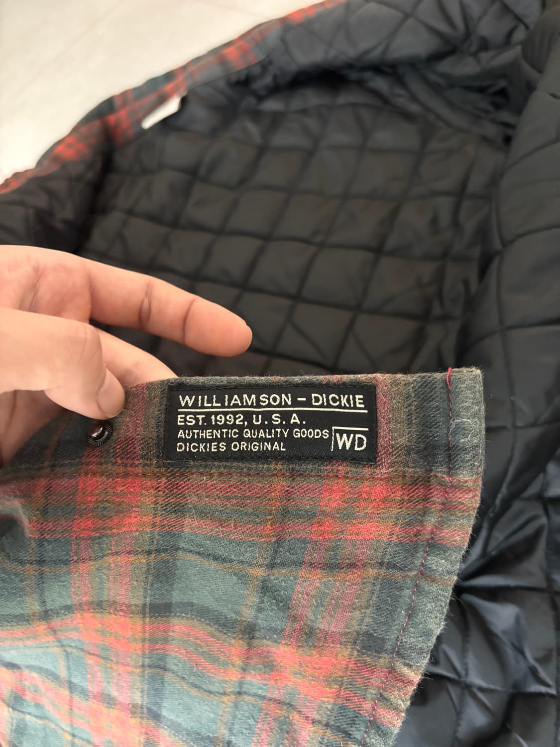 디키즈 Quilted 플란넬 셔츠자켓 M 상품이미지10
