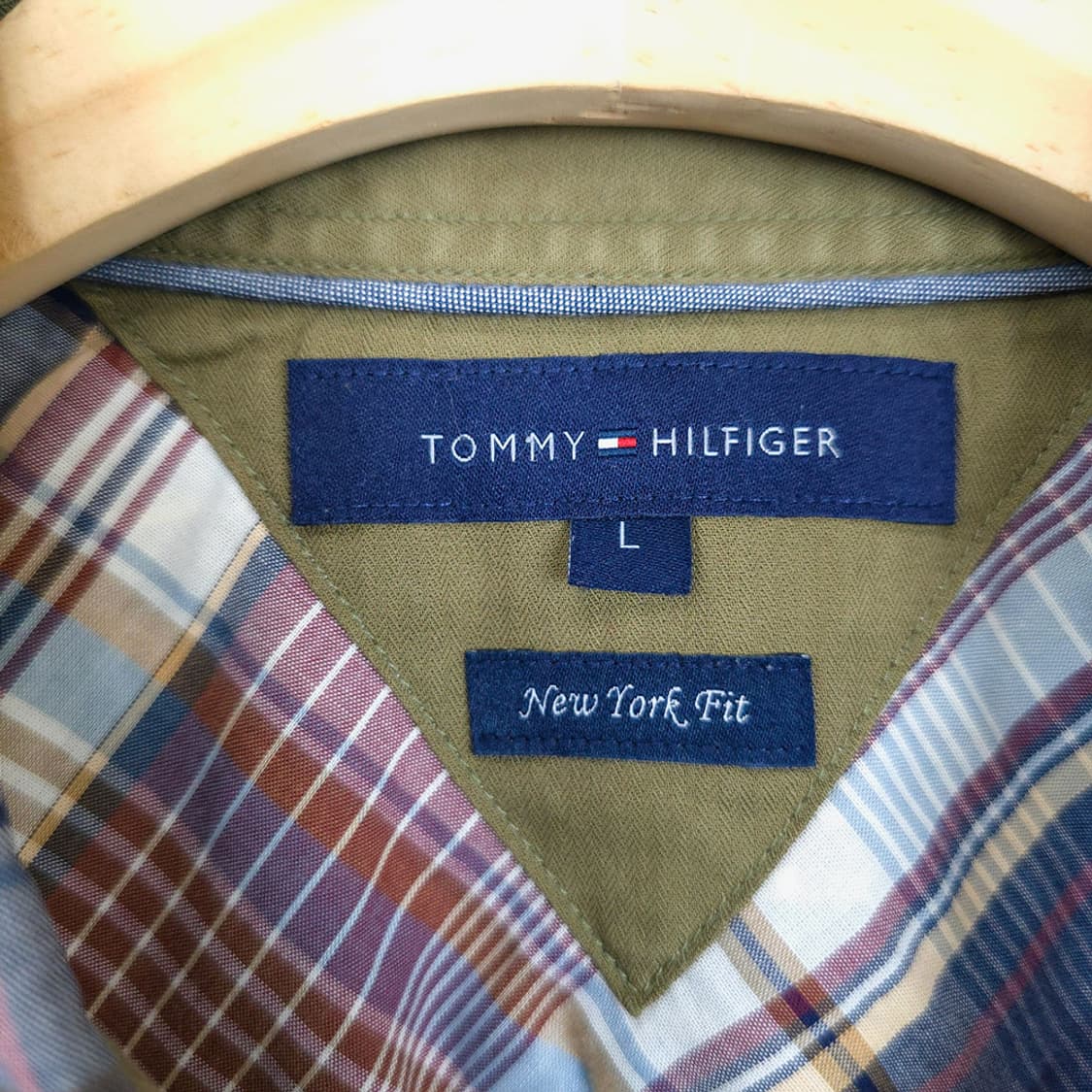 타미힐피거 Tommy Hilfiger 뉴욕핏 체크 셔츠 L 상품이미지8
