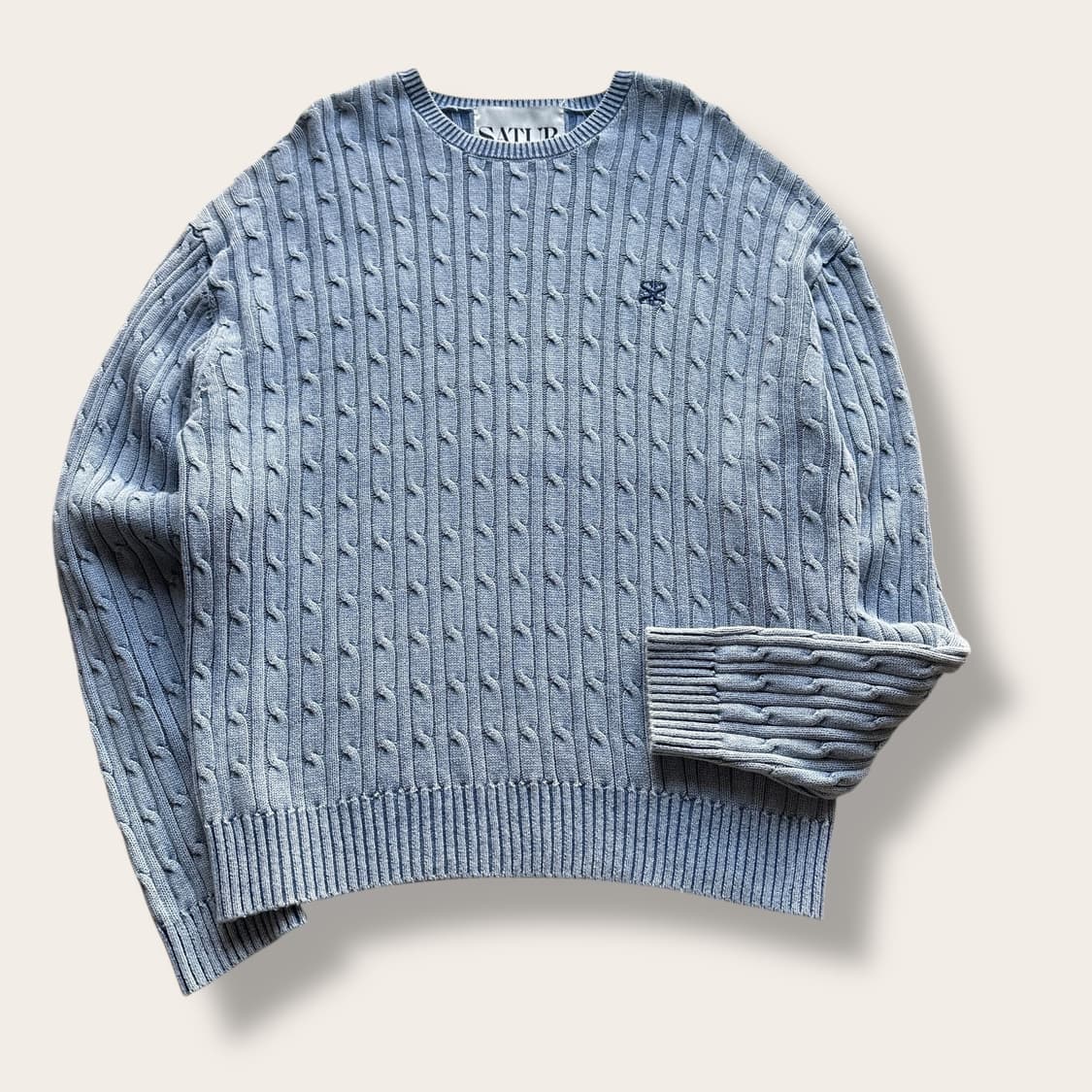 세터 아비오블루 케이블 오버핏 니트 상품이미지1