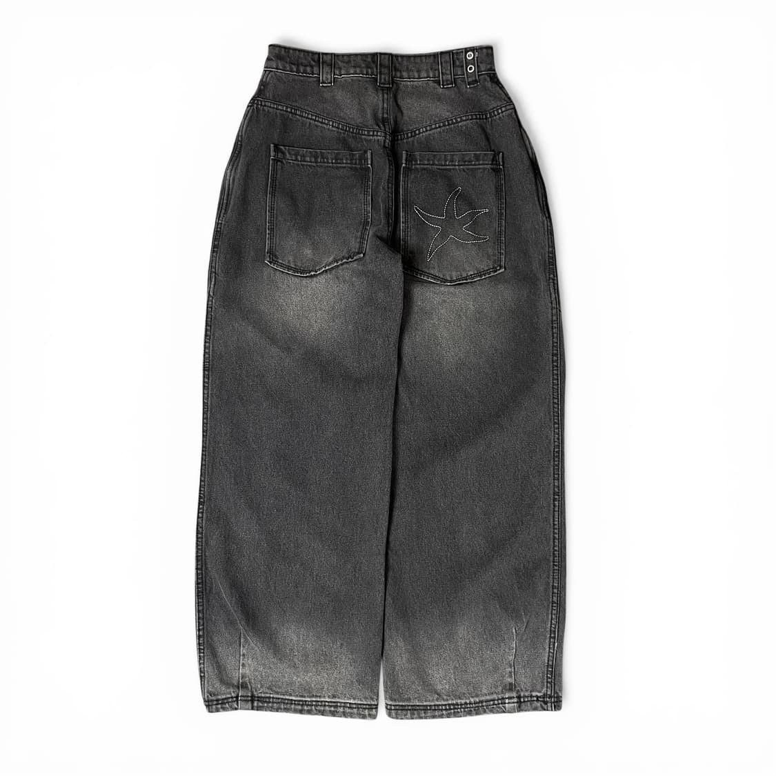 (27)  더콜디스모먼트 블랙 절개 라인 워싱 데님 팬츠 S 상품이미지2