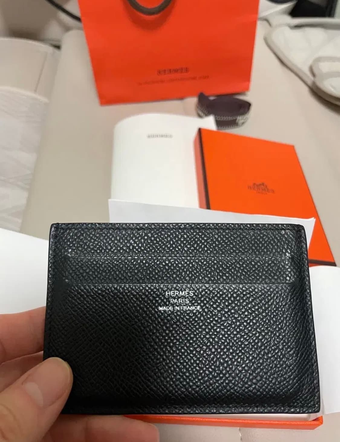 에르메스 시티즌 카드홀더 앱송 카프스킨 블랙 상품이미지4