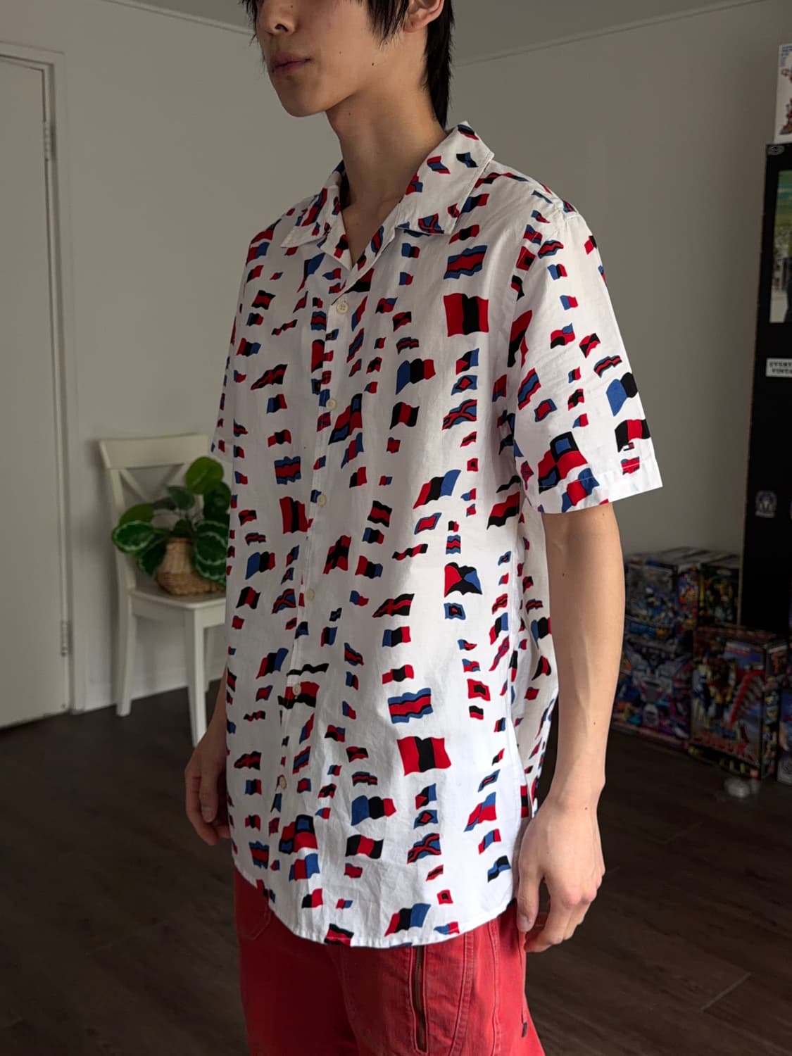 Tommy Hilfiger 올오버 플래그 하프 셔츠 상품이미지4