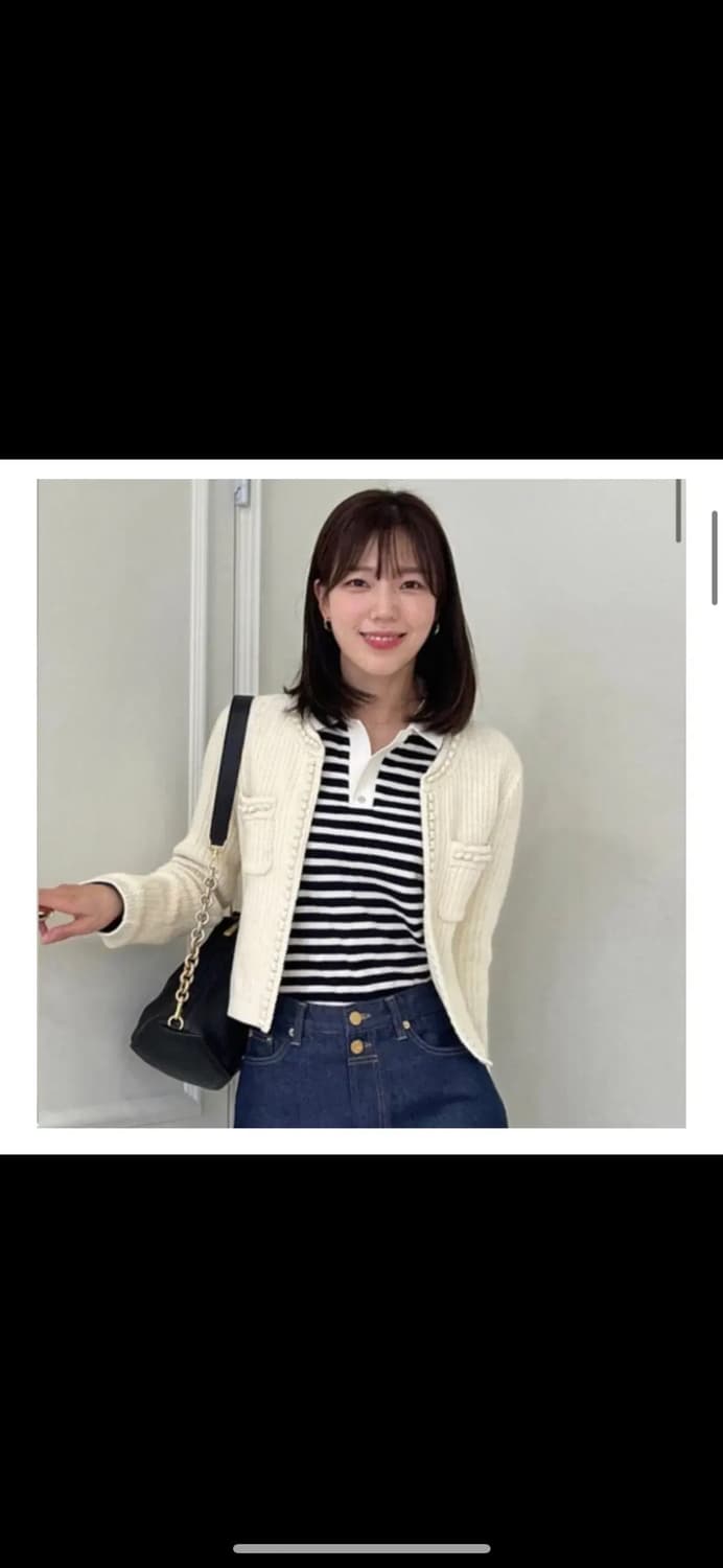 앳코너 폼폼 크롭 자켓 가디건 상품이미지1