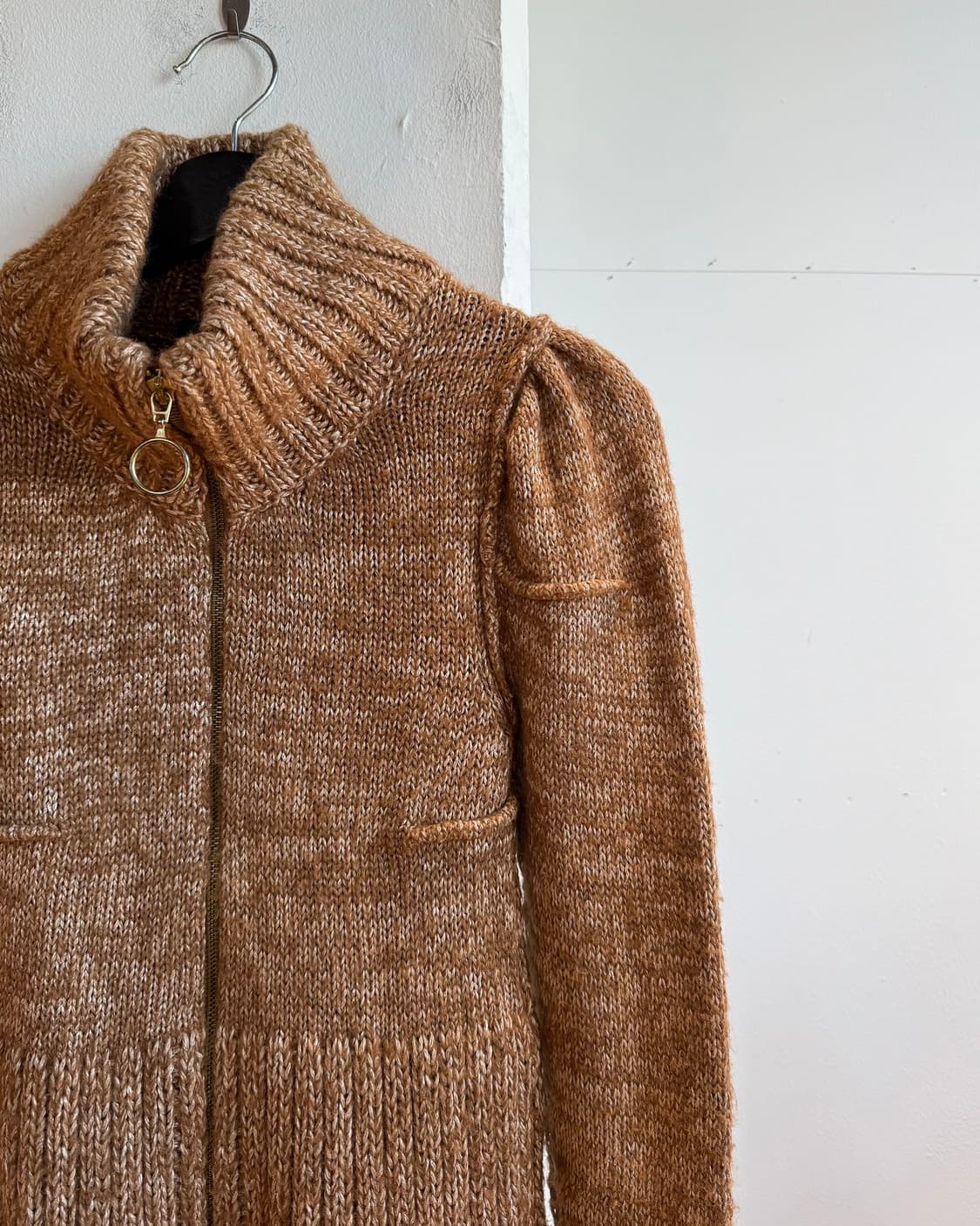 돌체앤가바나 브라운 아세테이트 모헤어 니트 집업  상품이미지5