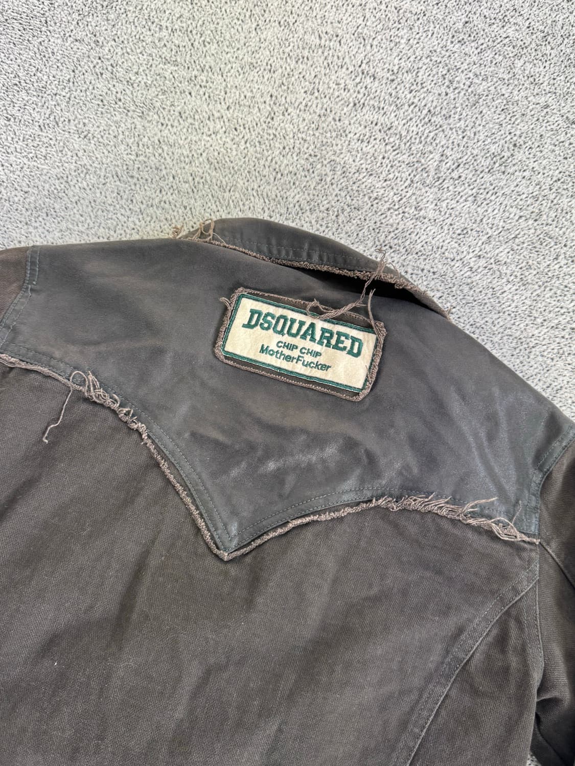 그런지 흑청 데님 자켓 상품이미지5