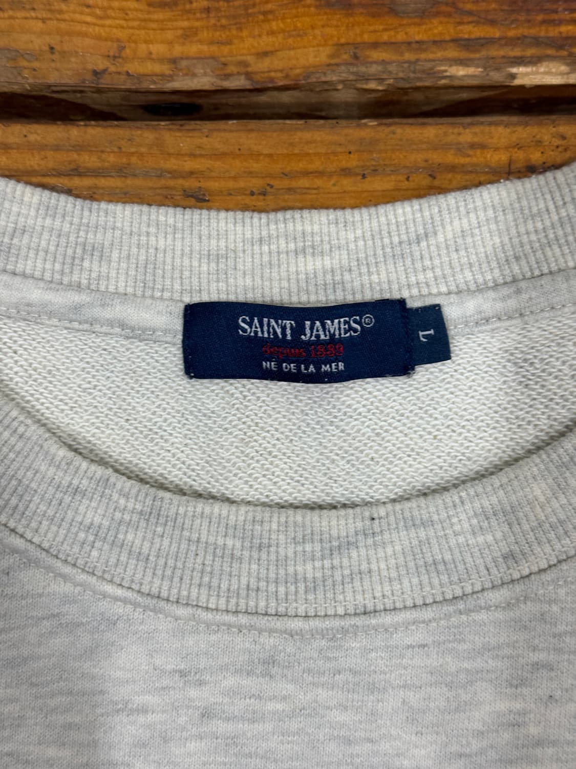 세인트제임스 봉봉 맨투맨 오트밀 사이즈L 깨끗 상품이미지3