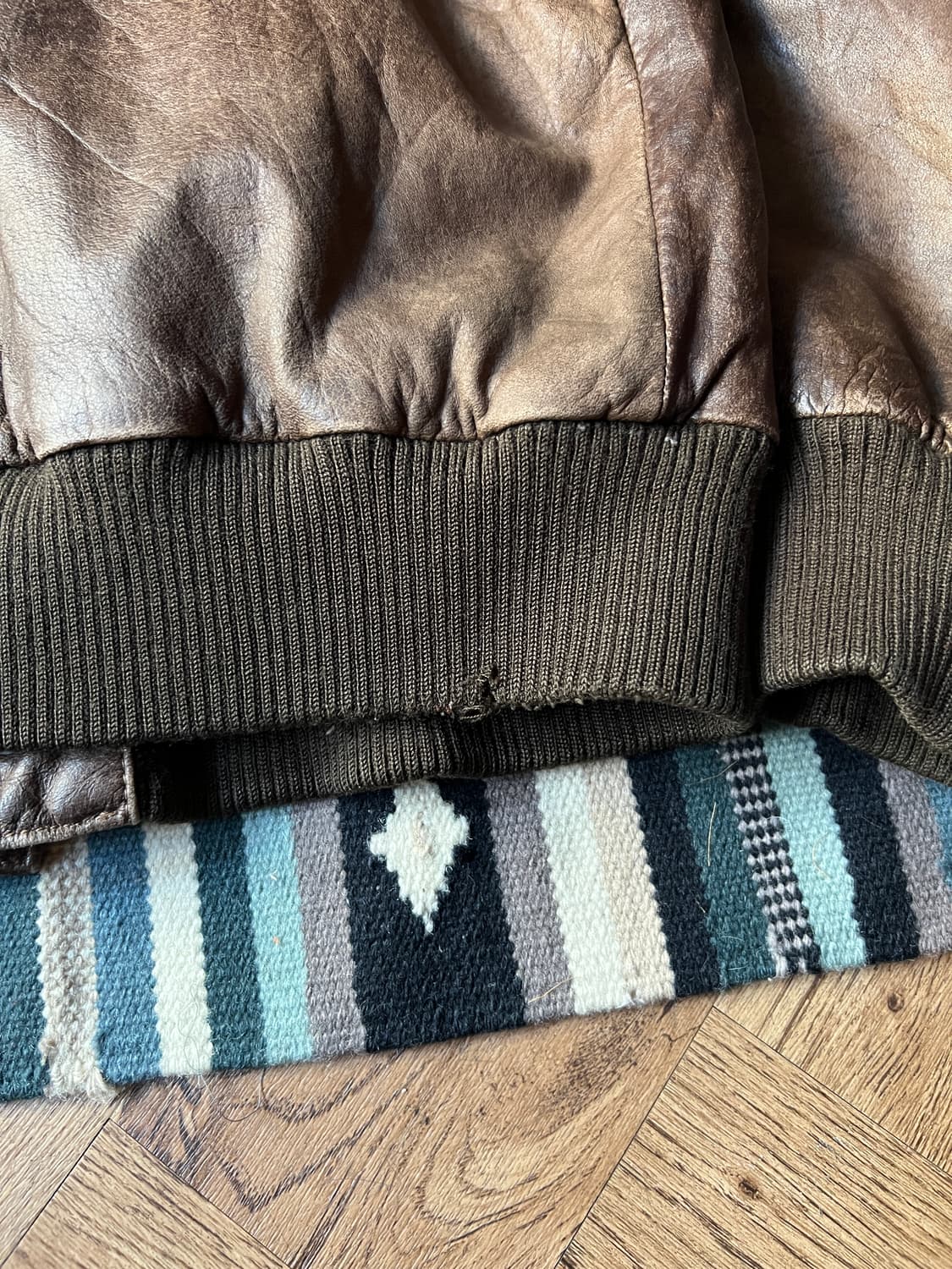 [S]90's USA 빈티지 리얼레더 A-2 플라이트 자켓 상품이미지7