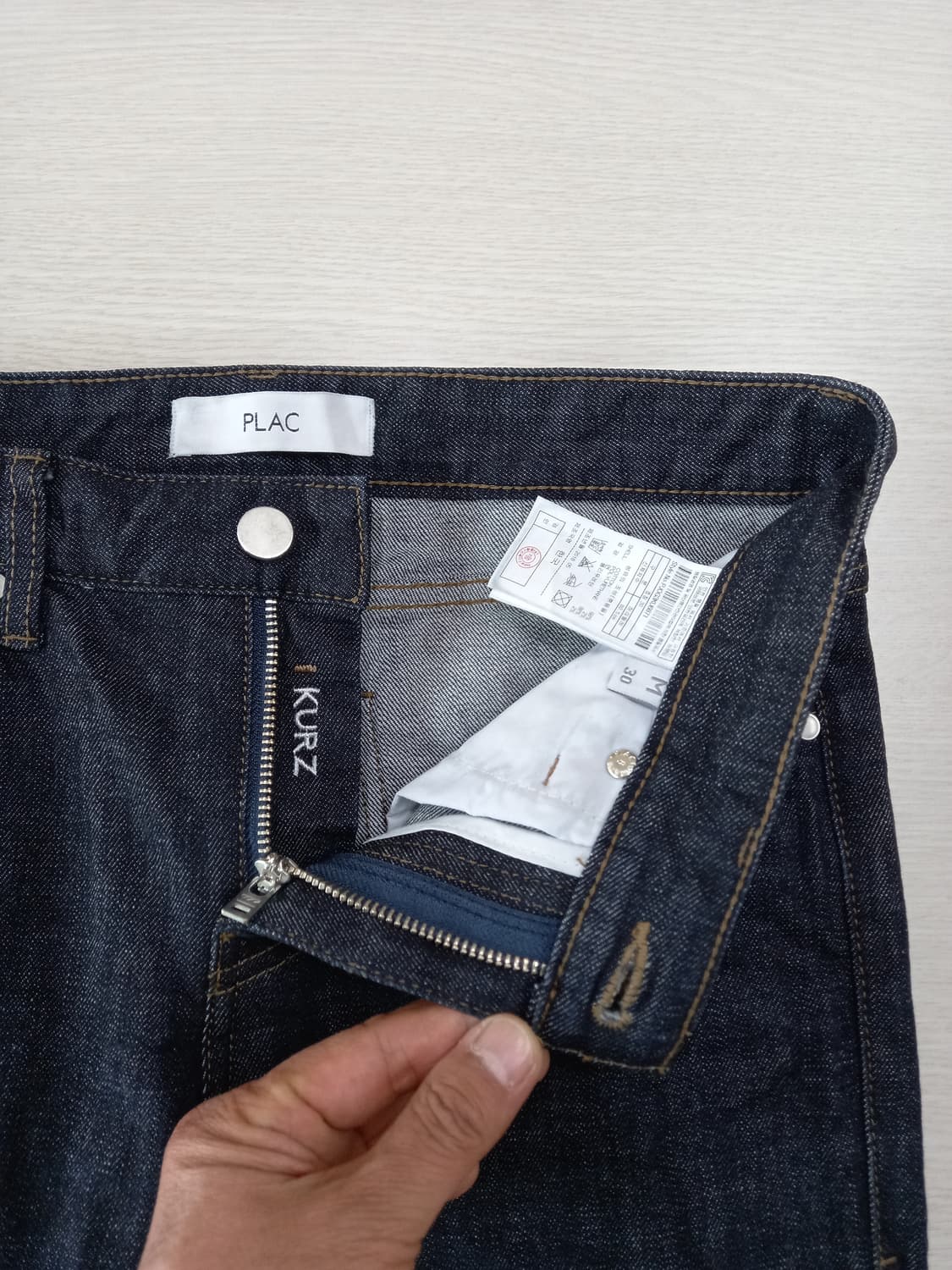 28 PLAC Kurz 스판 슬림일자 생지 흑청 28-921 상품이미지7