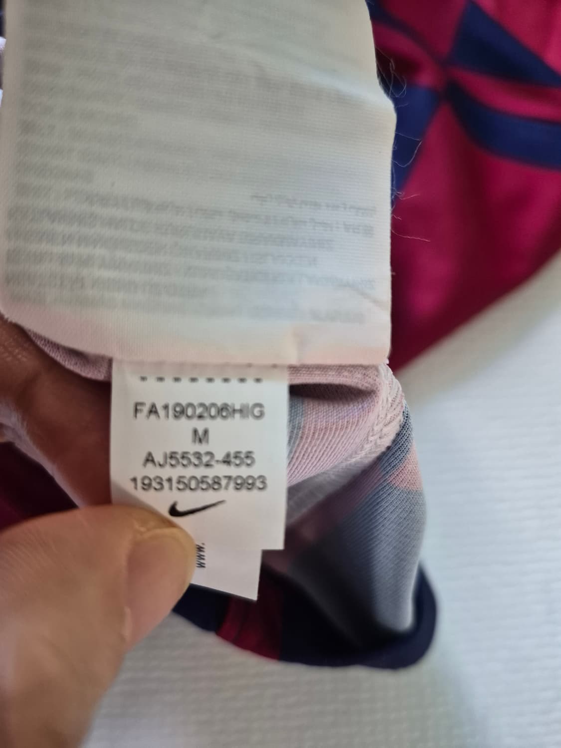 나이키19-20 바로셀로나 메시 홈유니폼 풀패치 M 상품이미지7