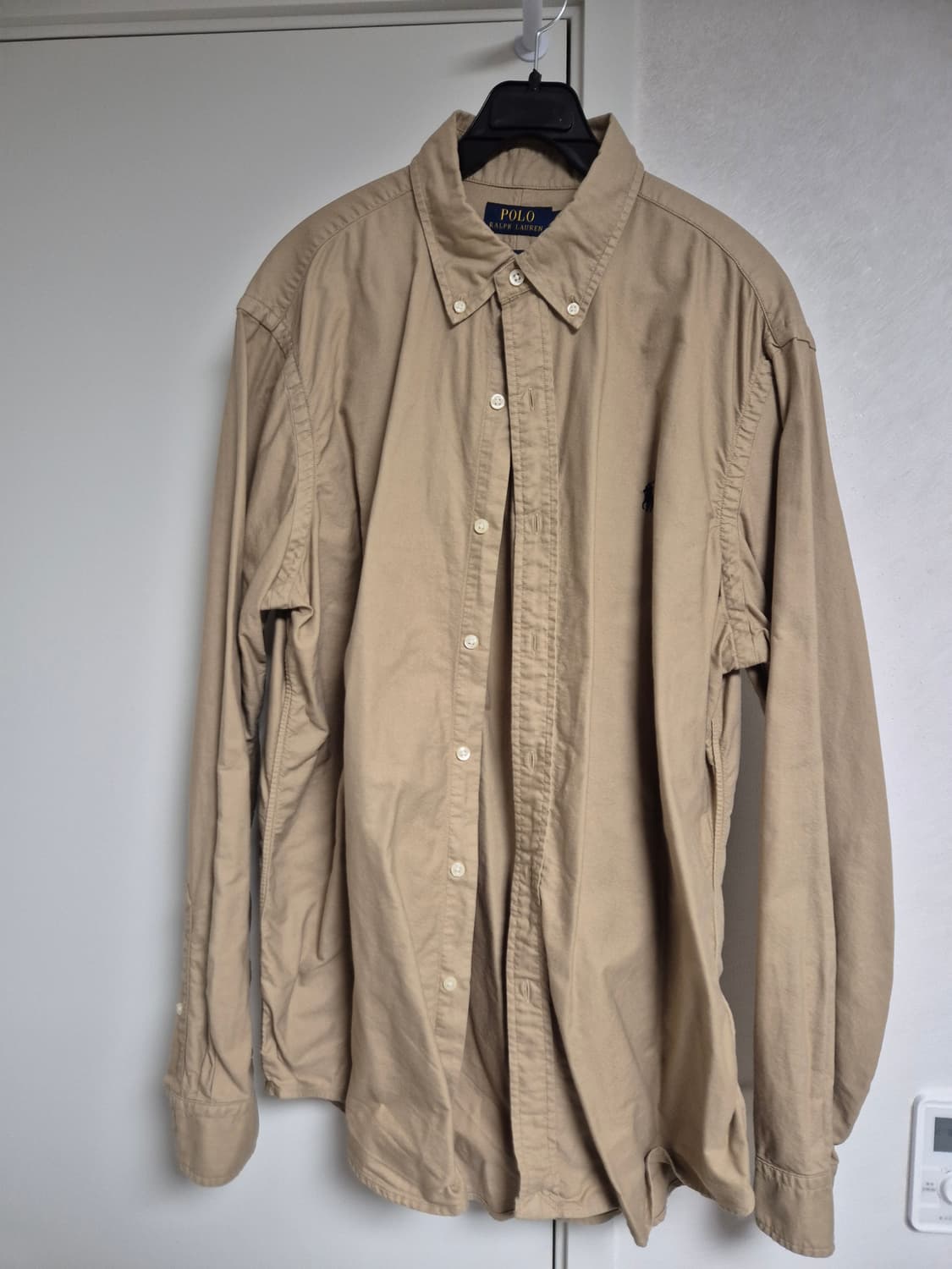 폴로 셔츠 L (베이지, 블루체크, 화이트) 상품이미지1