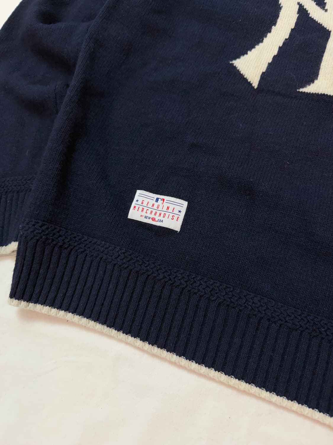 뉴에라 양키스 NY 빅로고 울 니트 네이비 상품이미지2