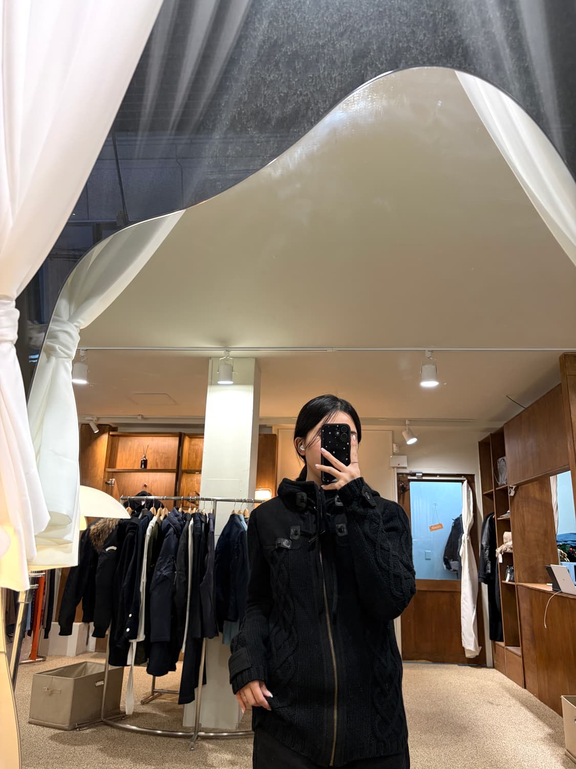 디젤 더플 후드 집업 니트 자켓 상품이미지2