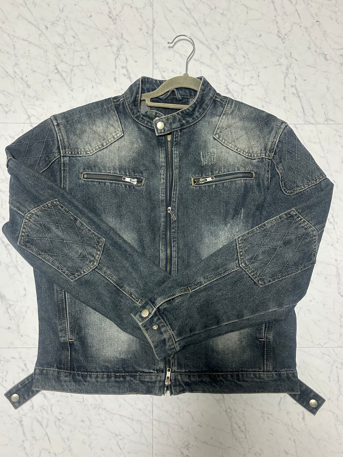 데님 바이커 자켓 상품이미지1