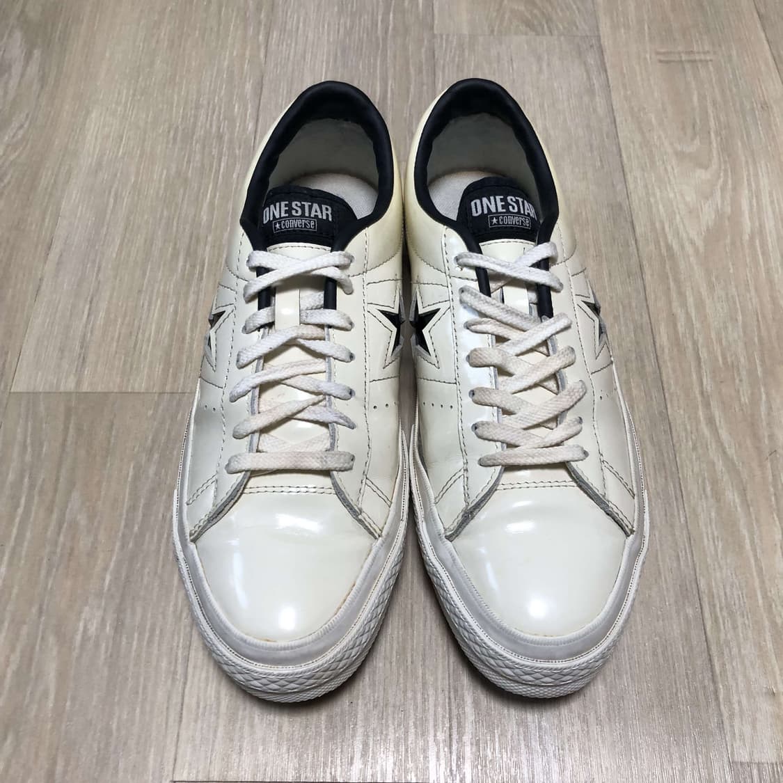 (270) 컨버스 CONVERSE 원스타 레더 한별 아이보리 에그렛270 상품이미지8
