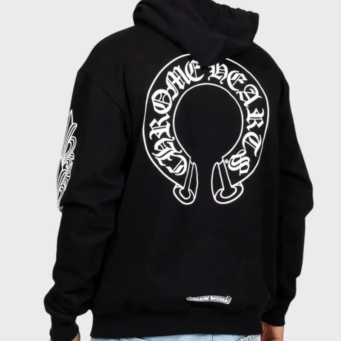 XXL / 크롬하츠 홀스슈 플로랄 블랙 후드티셔츠 상품이미지10