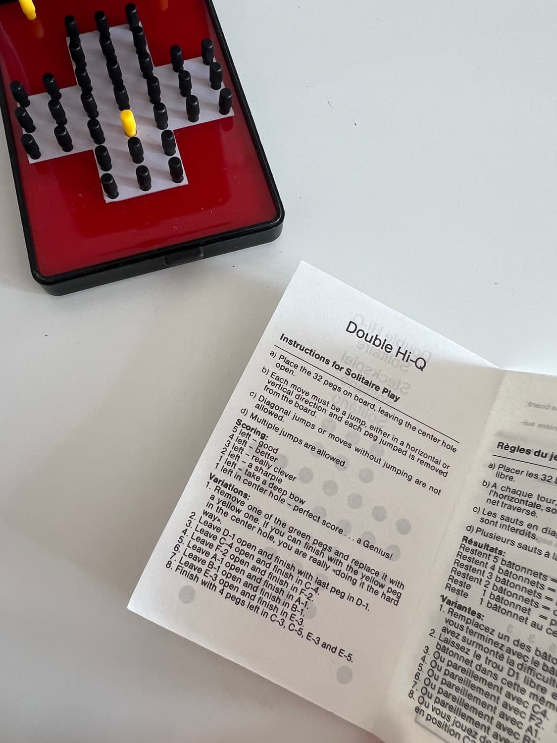 빈티지 미니 보드게임 double Hi Q 상품이미지4