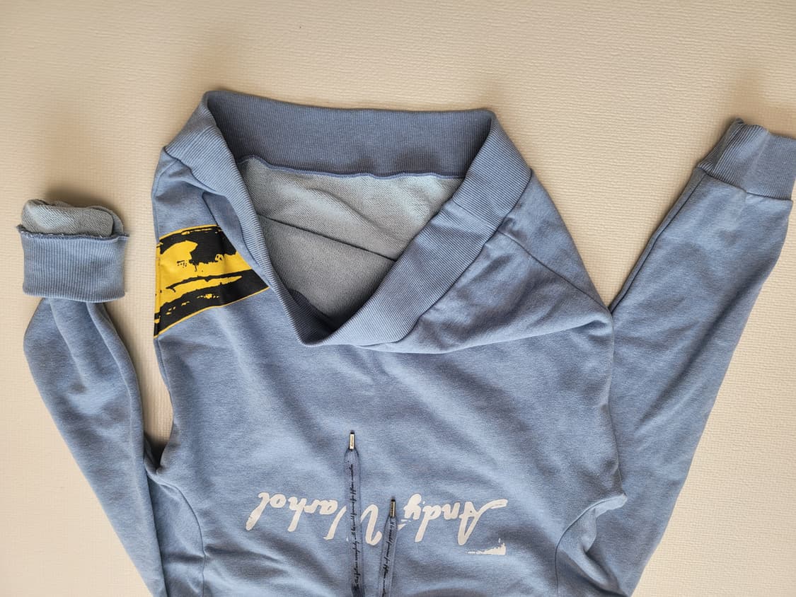 DOHC 앤디 워홀 바나나 프린팅 후드티 L 스카이블루 상품이미지5