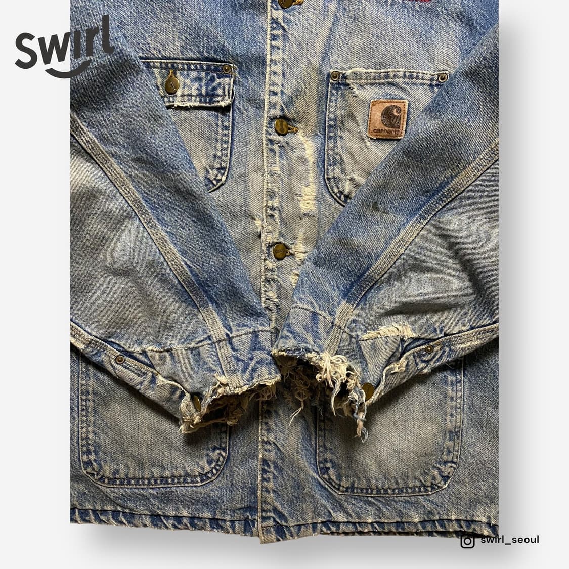 🌊Carhartt Blanket Denim chore coat 상품이미지9