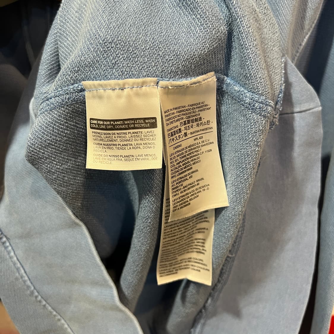 리바이스 파랑 후드티 상품이미지5