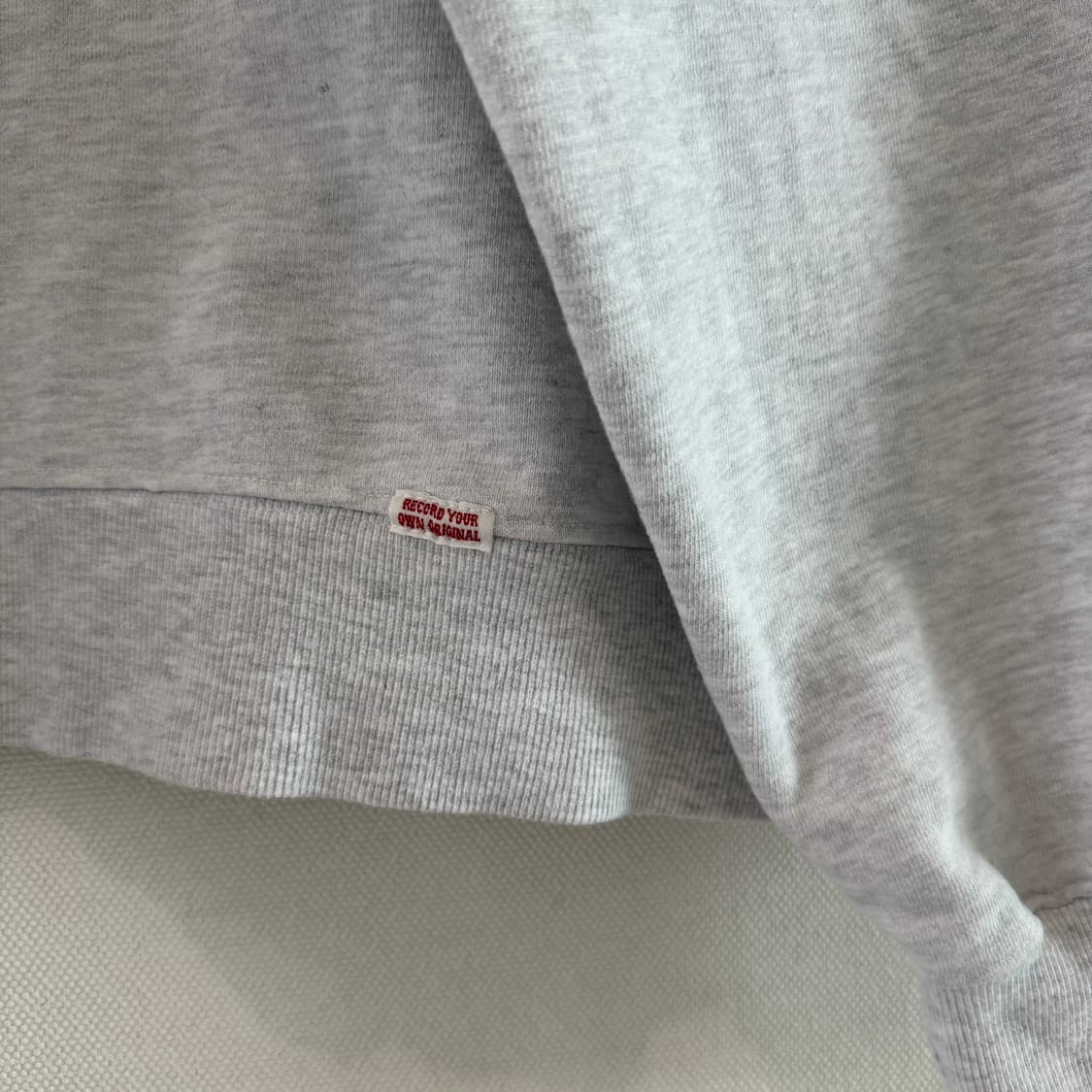 [XL]ryoo 스웻셔츠 화이트멜란지 상품이미지3