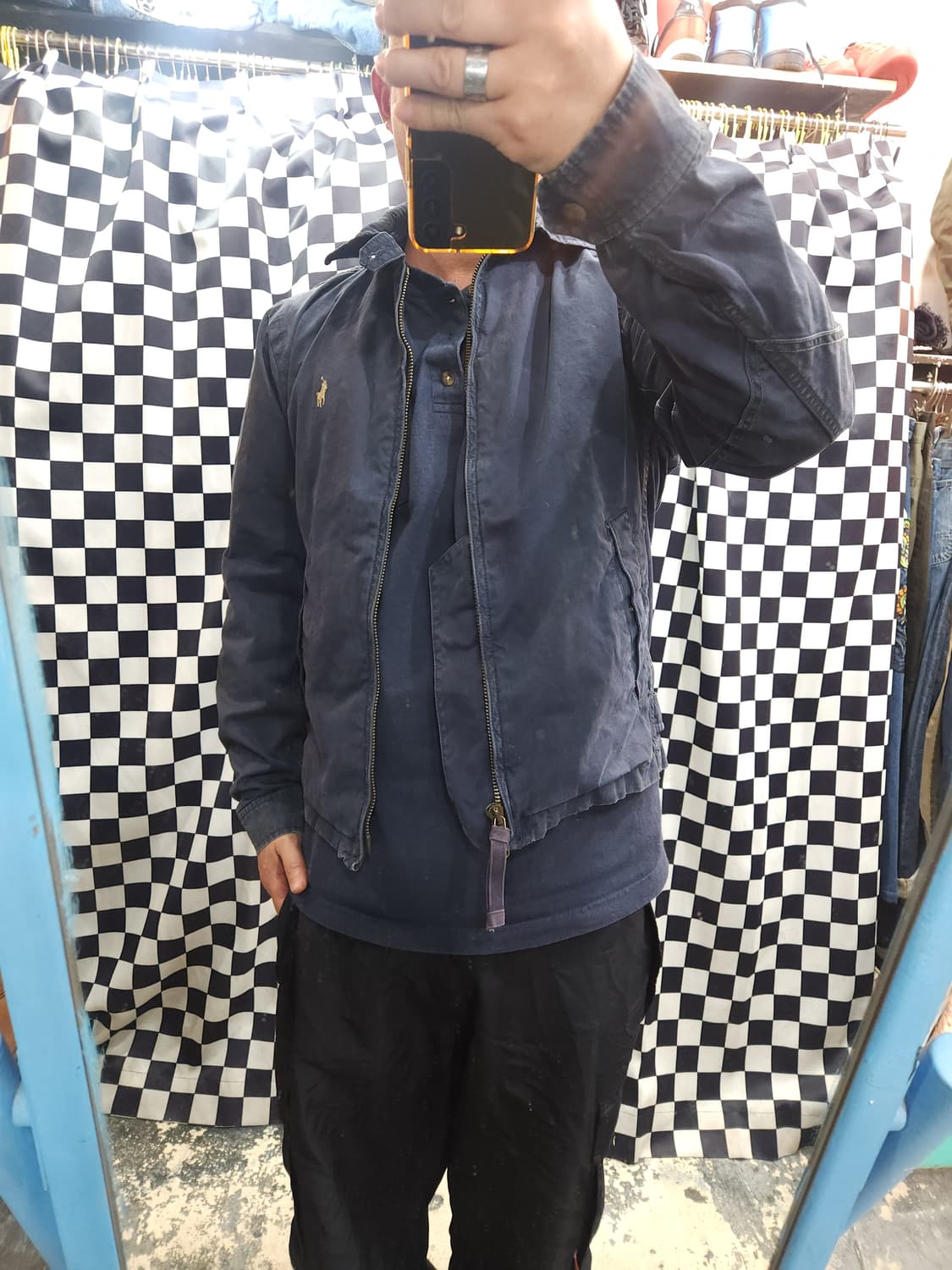 폴로 랄프로렌 90s 네이비 스윙탑 자켓
​
 상품이미지10