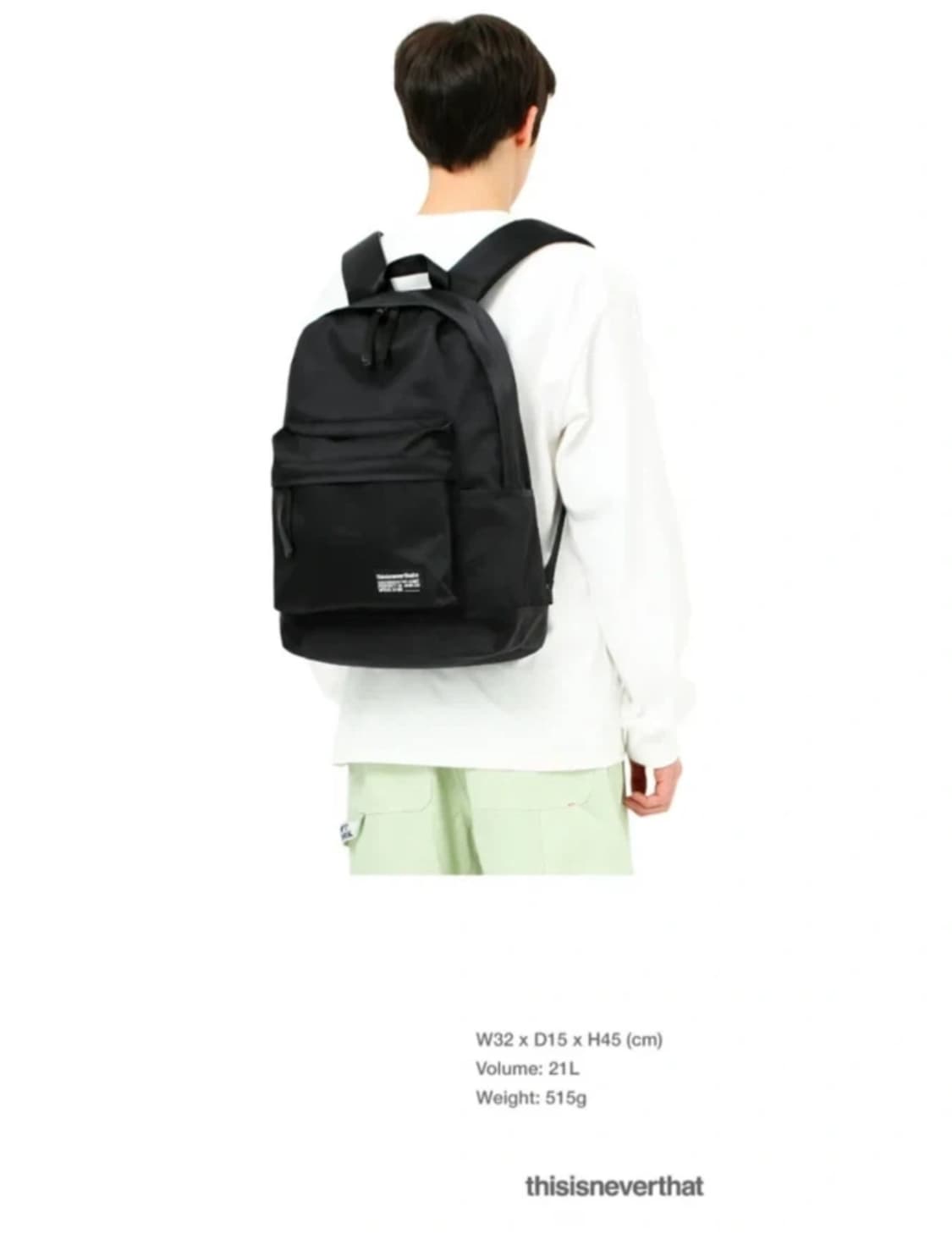 디스이즈네버댓 코듀라 새틴 데이팩 백팩  상품이미지2