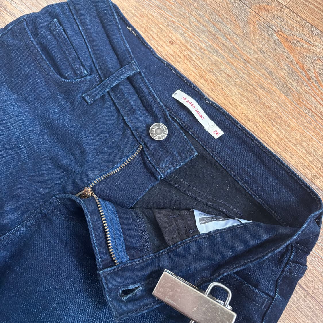 리바이스 710 청바지 슬림 26 슈퍼 스키니 데님 스판 레깅스  상품이미지3