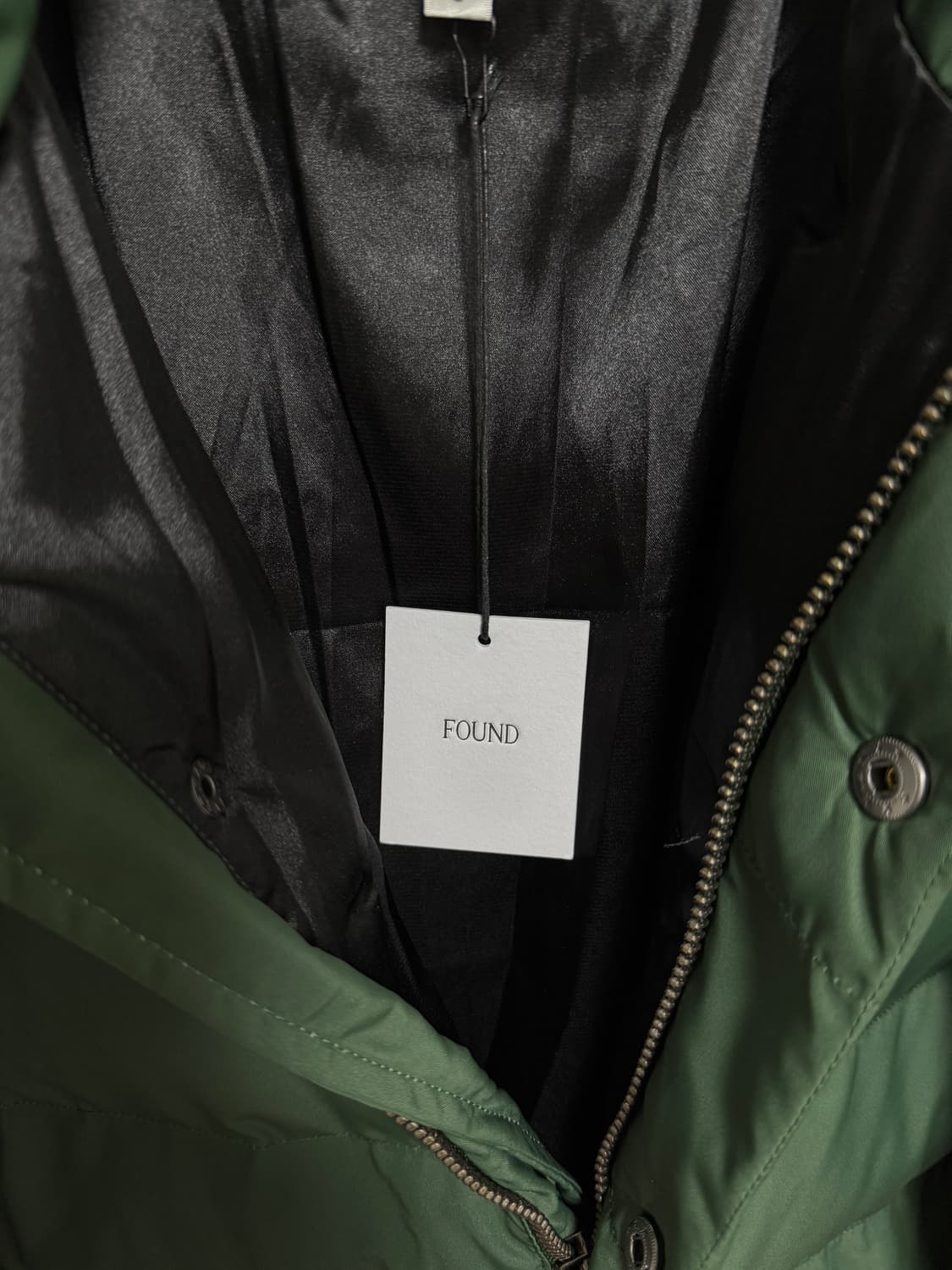 FOUND 파운드 다운 패딩 푸퍼 그린 S 상품이미지3