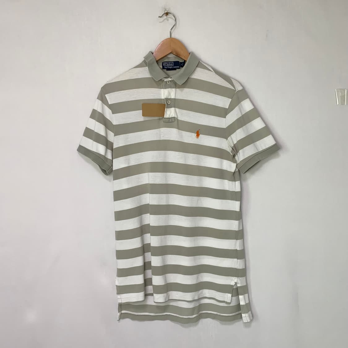 폴로랄프로렌 포니 카라 티셔츠 스트라이프 반팔 폴로티 남성 L 상품이미지1
