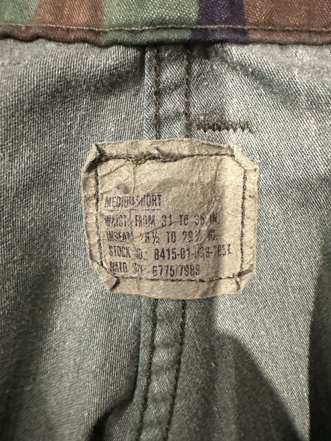 빈티지 80s 미군 m65 우드랜드 필드 팬츠  상품이미지4