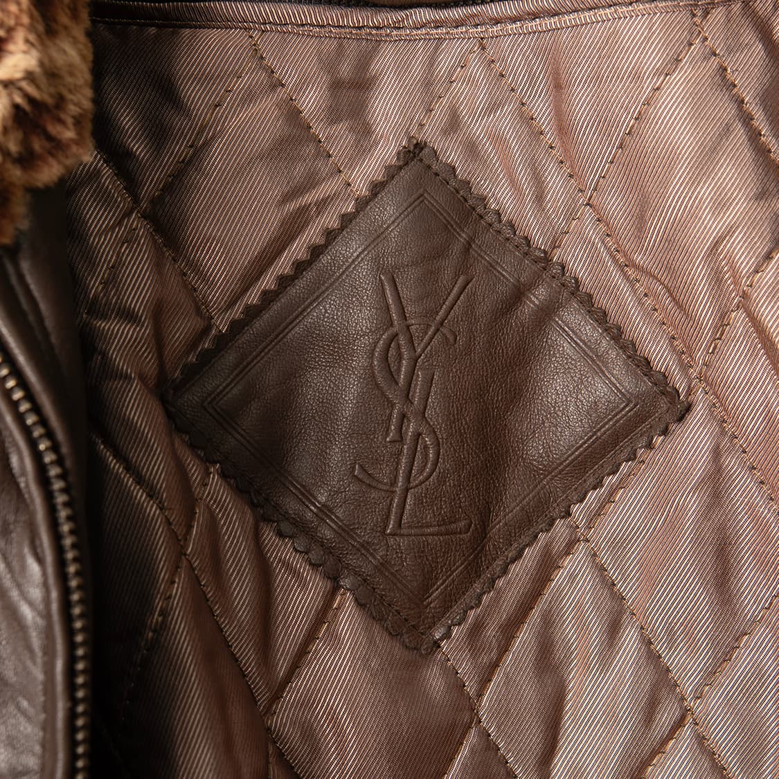 [107] 90s 입생로랑 쉽스킨 레더자켓 ESSES 상품이미지7