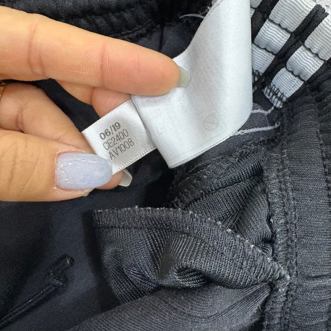 XS 아이다스 삼선 트레이닝 밴딩 팬츠 0303J 상품이미지5