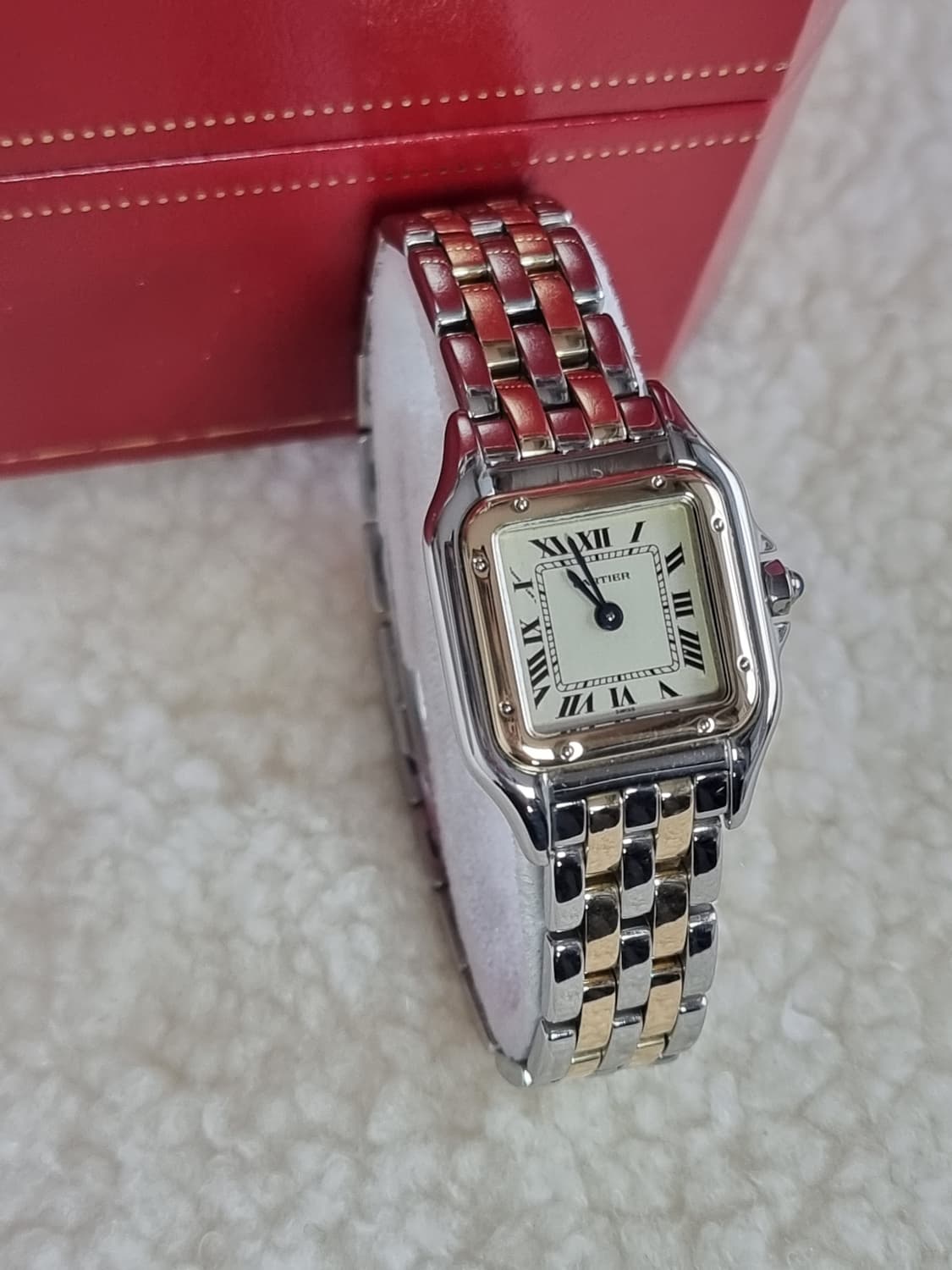 까르띠에 팬더 18K 두줄 콤비 SM 쿼츠 여성시계 상품이미지2