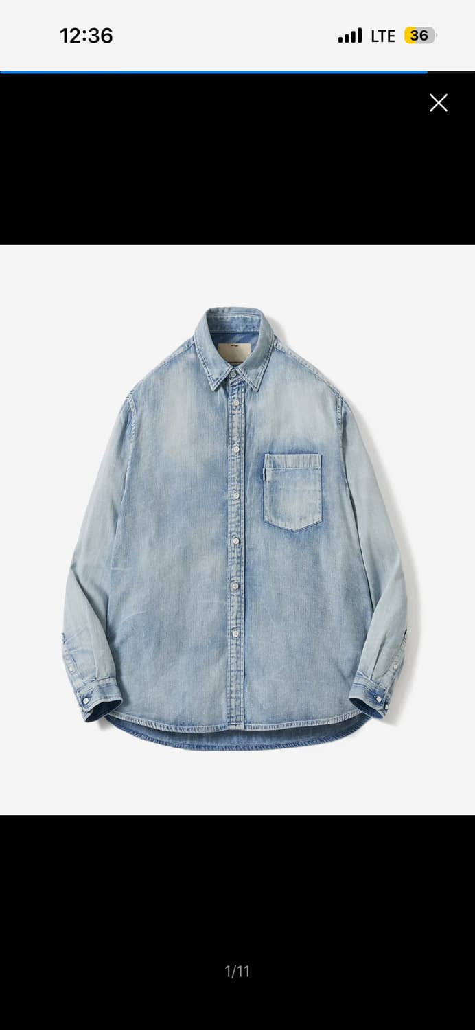 (포장째 새싱품)포터리 버튼다운 light blue 1사이즈 상품이미지1