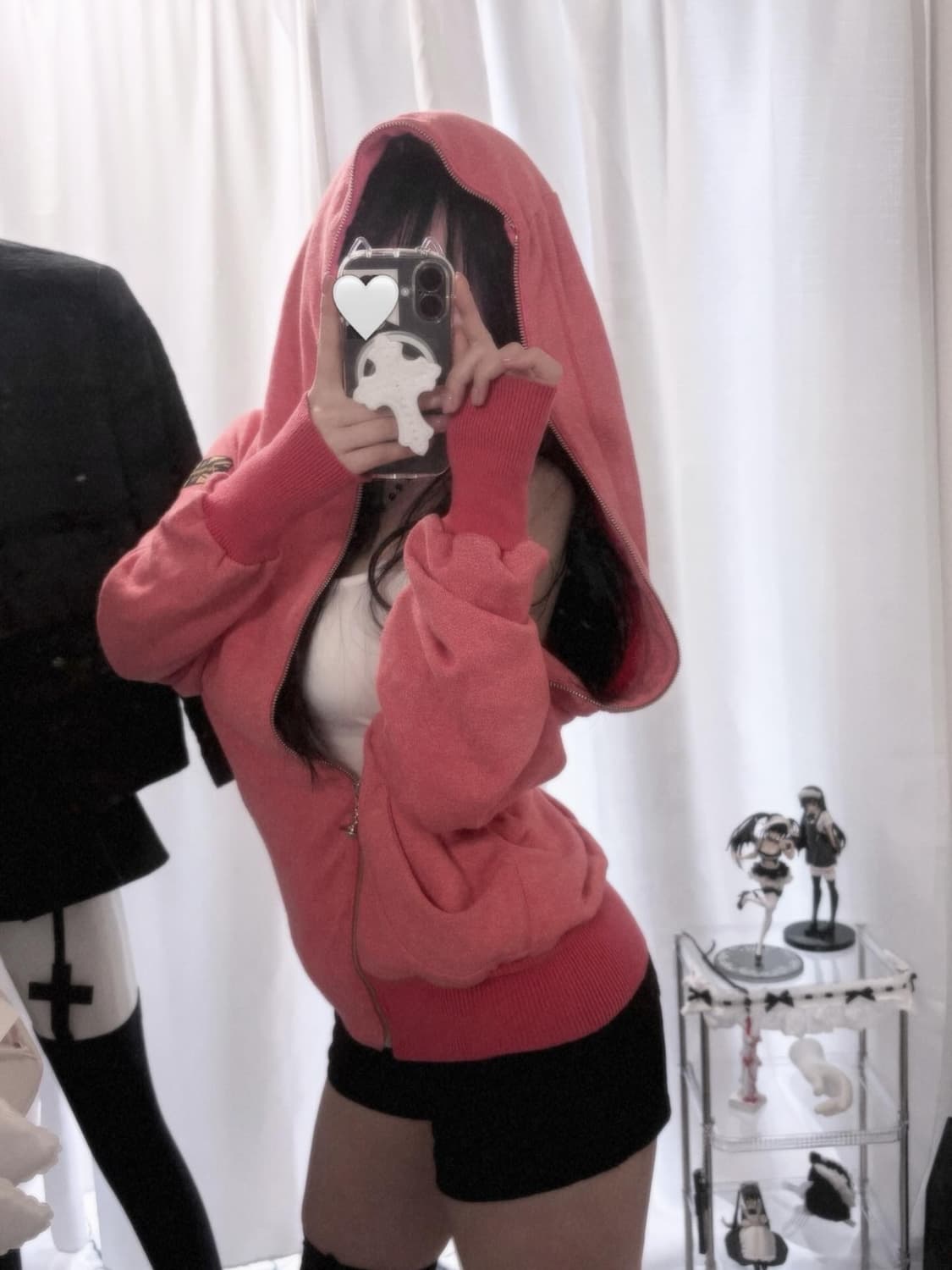 비비안웨스트우드 사선 언발 orb 후드집업 상품이미지2