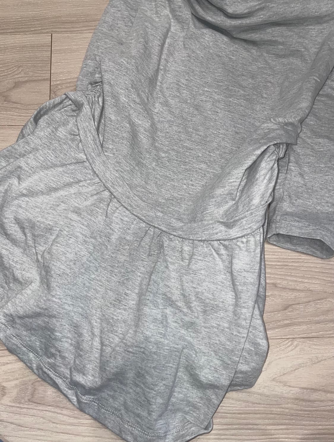 LCDC 후드치마 HOODED JERSEY DRESS 그레이 상품이미지9