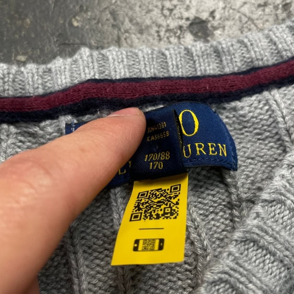 95 폴로 꽈배기 니트  상품이미지4