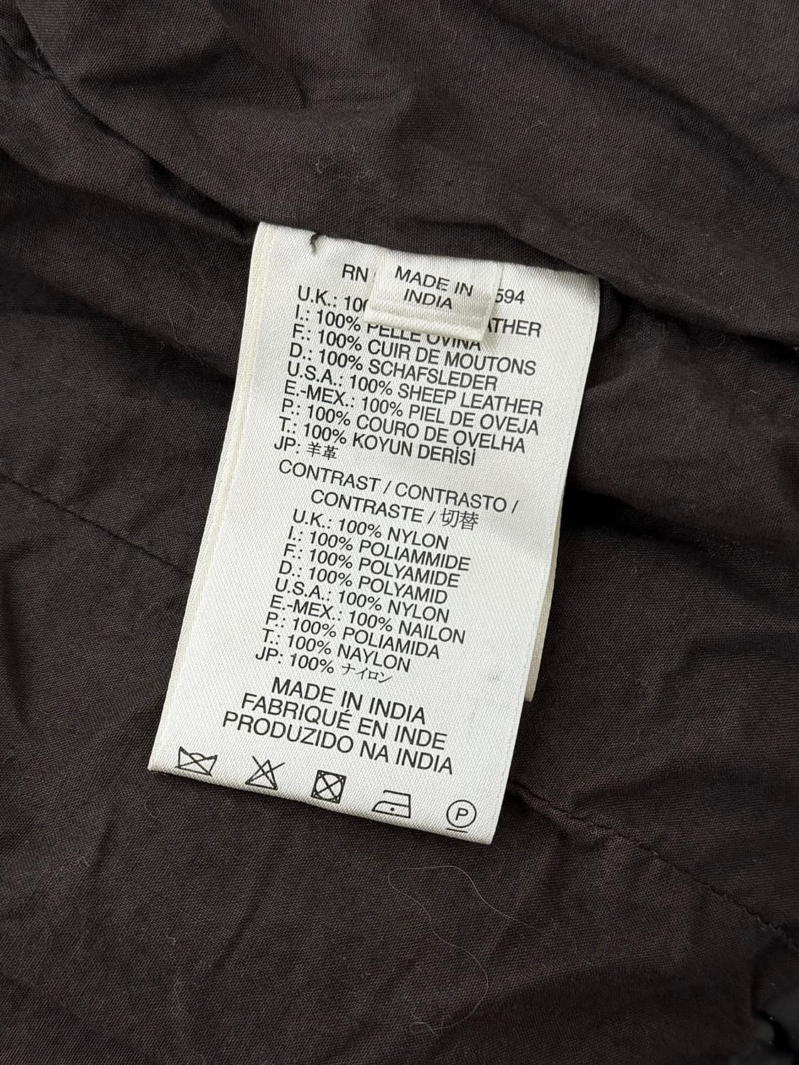 디젤 블랙 패널 믹스 사이드 라이딩 레더 자켓 상품이미지8